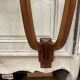 Old pair of Art Deco wall consoles from around 1930 in walnut.
