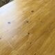 Brutalist pine oval table