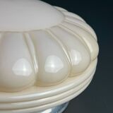 Vintage Pink Glass Ceiling Lamp, 1950s