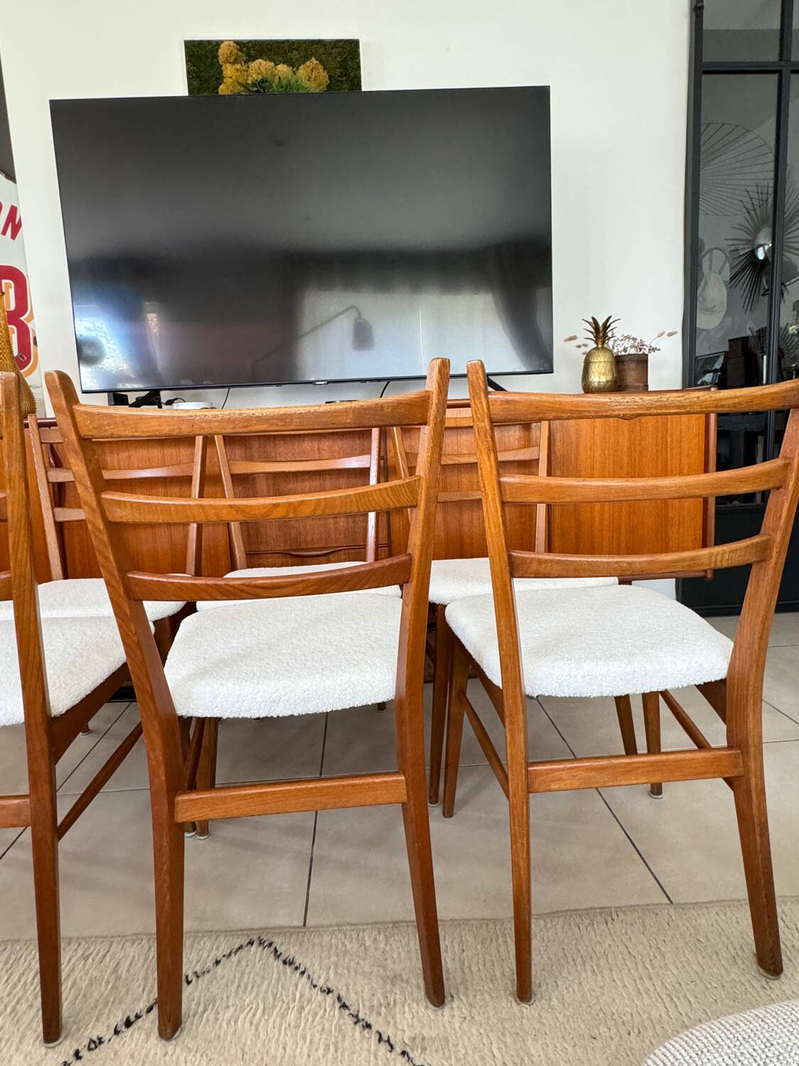 Old vintage Scandinavian style chair X6