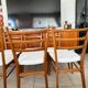 Old vintage Scandinavian style chair X6