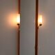 1950s Vintage Mirror with Integrated Brass Sconces