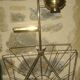 Gilded metal magazine rack and ashtray