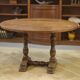 Table circulaire en chêne début 20ème