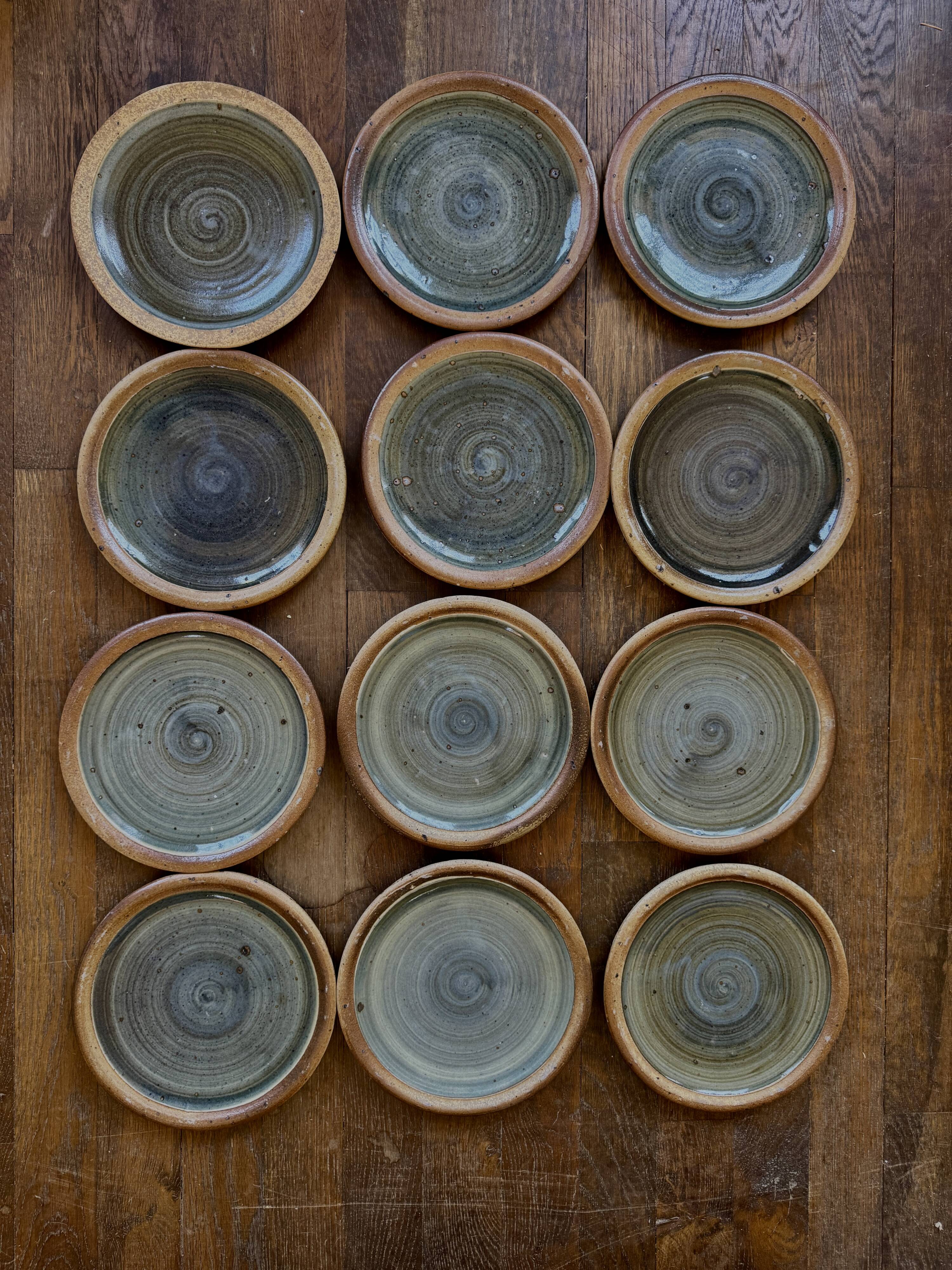 12 plates by Piere Digan at the post