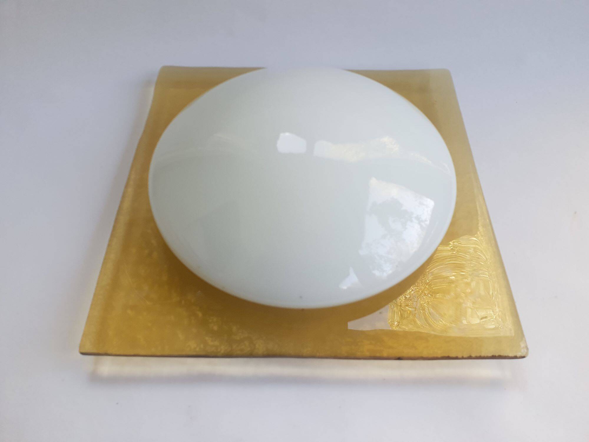 Large Murano glass wall or ceiling light from the 70s