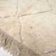 Berber carpet Beni Ouarain new ecru with engraved ecrus patterns 2,15x1.52m
