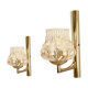 Appliques en verre fumé