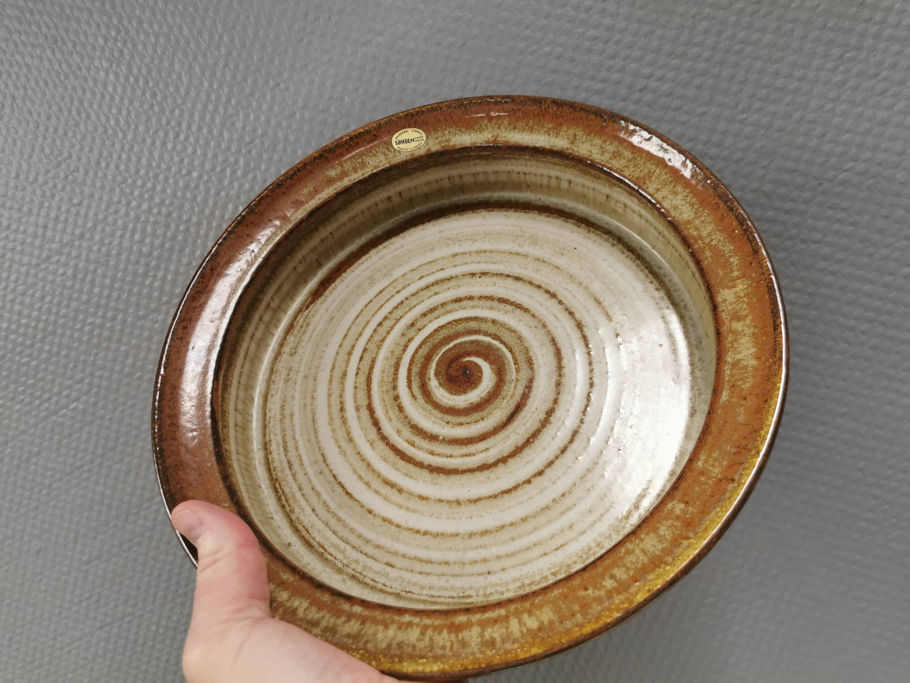 Large ceramic dish from Danske Søholm 1970-80s.