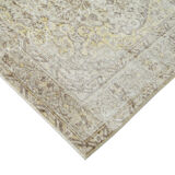 Handwoven antique anatolian beige rug 166 cm x 269 cm
