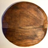 Produit BHV Plateau de bois brut taillé à la gouge 1970