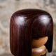 Leaf kokeshi, by Usaburo, Japan, 1970s