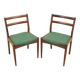 Ensemble de deux chaises en teck, design danois, années 1970, production : Danemark