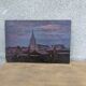 Oil on canvas paper, night view