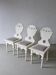 Swedish folk white painted chair | 1 of 3 | 1920s