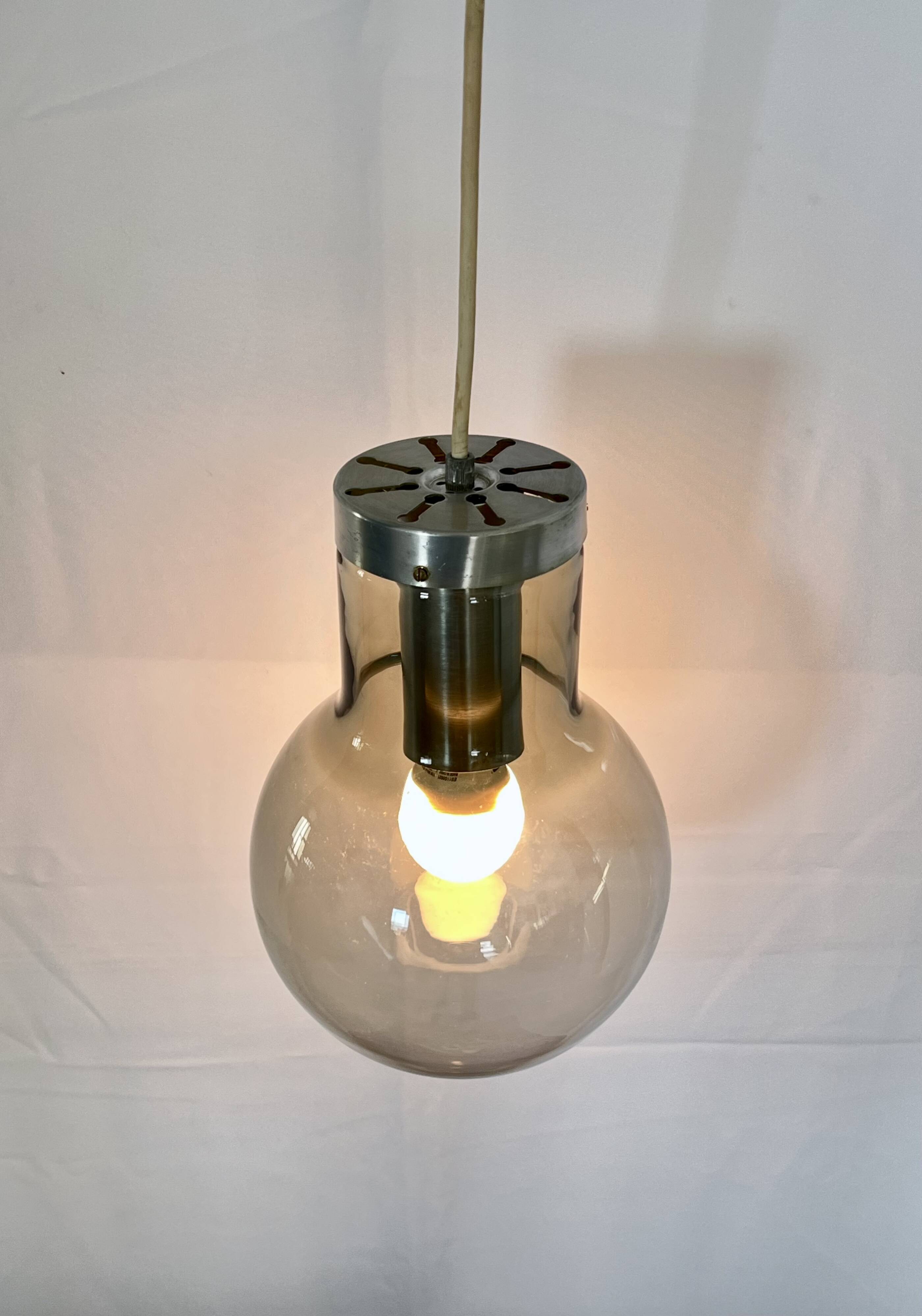 Small Maxi Bulb pendant light by F. Ligtelijn for Raak, Netherlands 60's