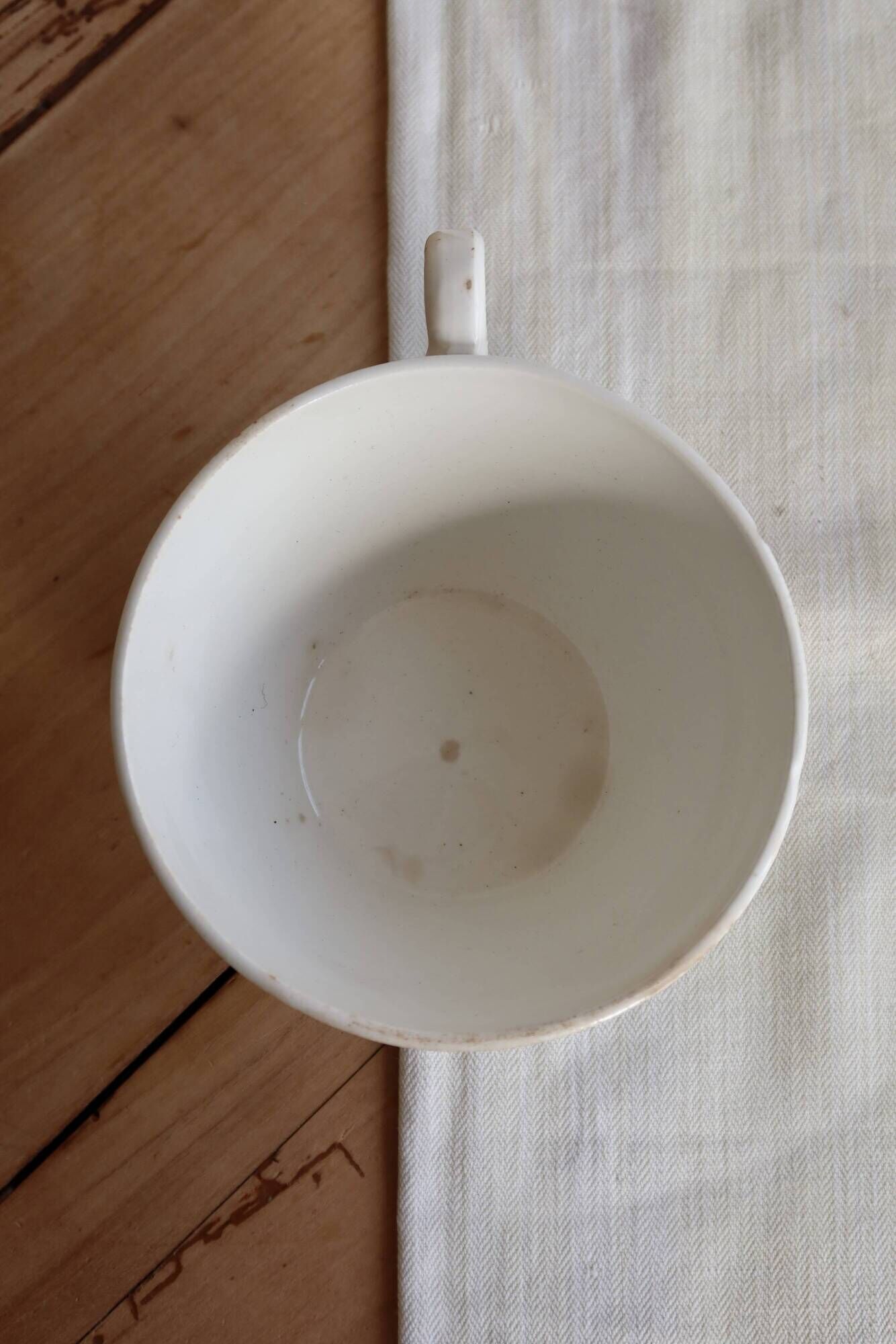 Antique ironstone tea cup Sarreguemines Digoin - Sélestat model