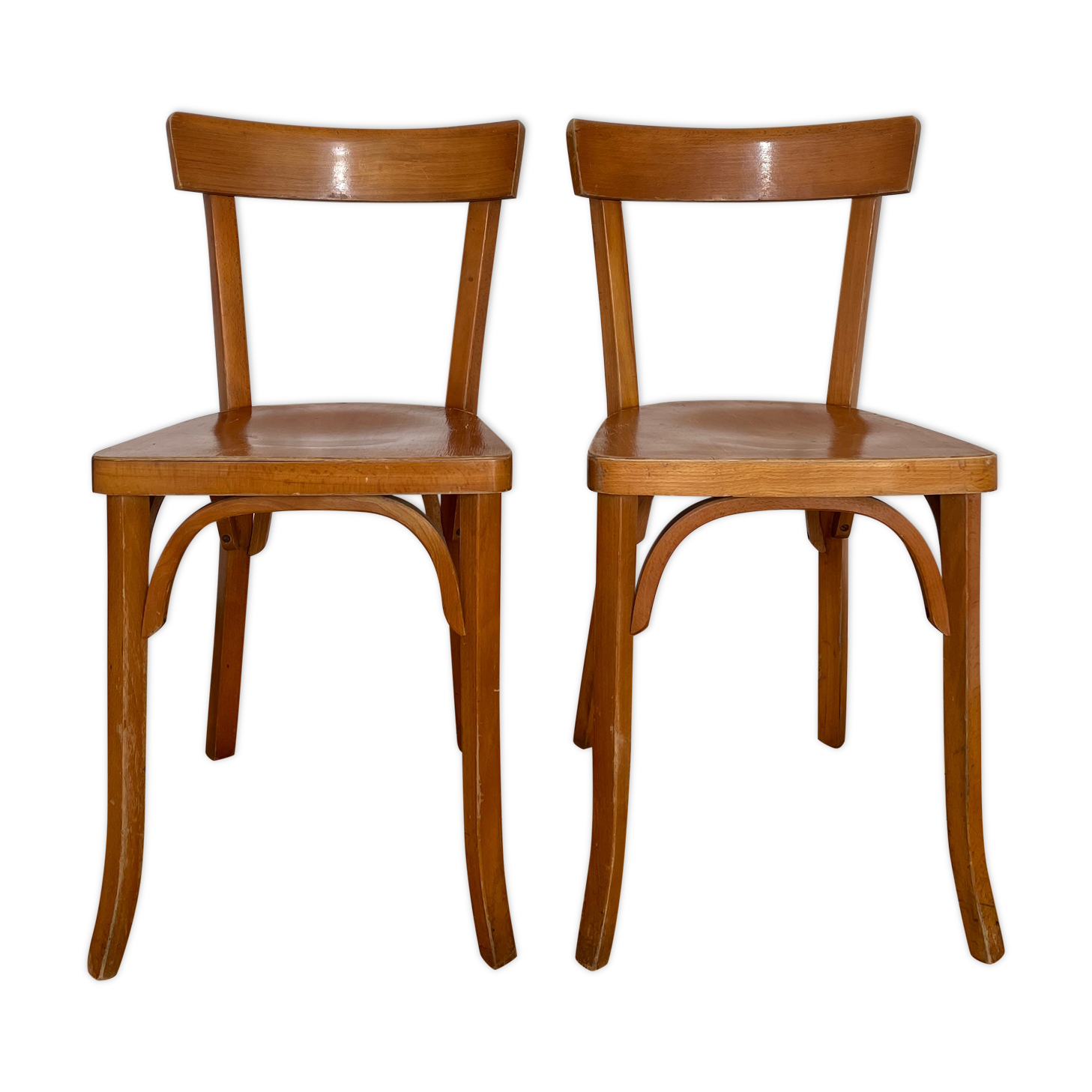 Pair of Baumann bistro chairs