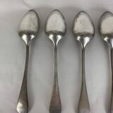 6 forks & 6 spoons Christofle Baguette Fidelio model silver metal