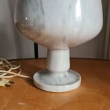 Vintage Carrara marble lamp