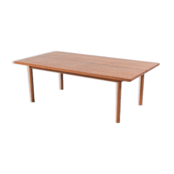Table basse danoise en chêne massif, années 1960