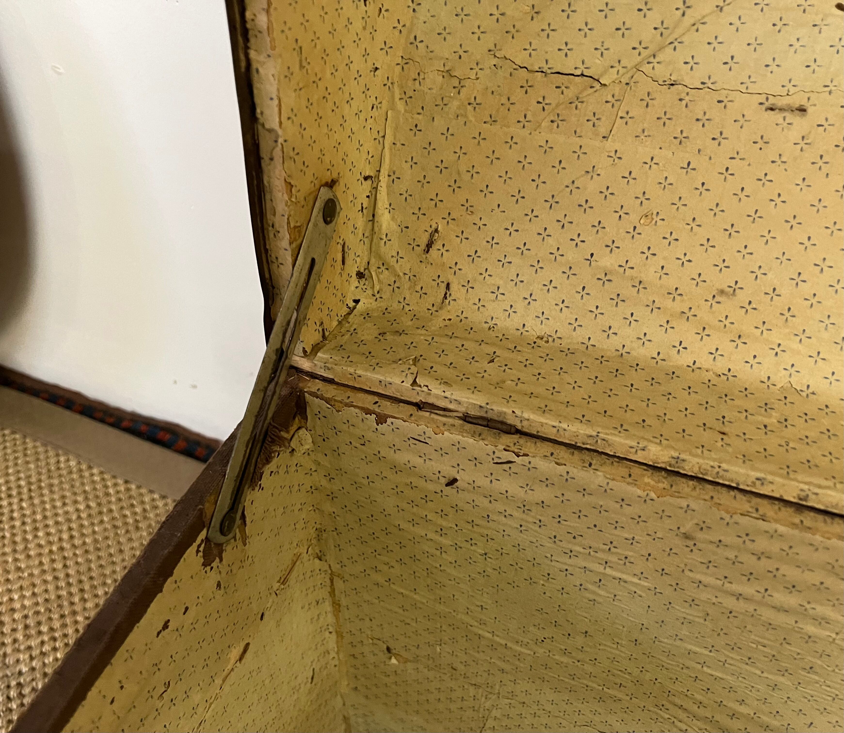 Antique wooden trunk