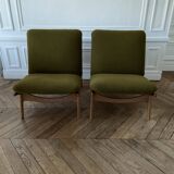 Pair of 790 armchairs by Joseph André Motte, Steiner, 1960