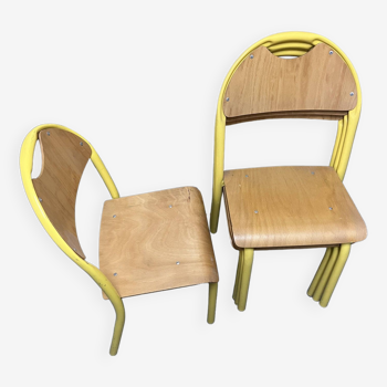 School Chairs Vintage Style