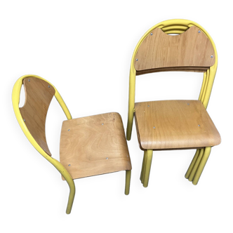 School Chairs Vintage Style