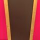 Miroir retroviseur 80cm x 38 cm laiton et bois doré, 1950’s