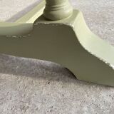 Patinated green baluster table