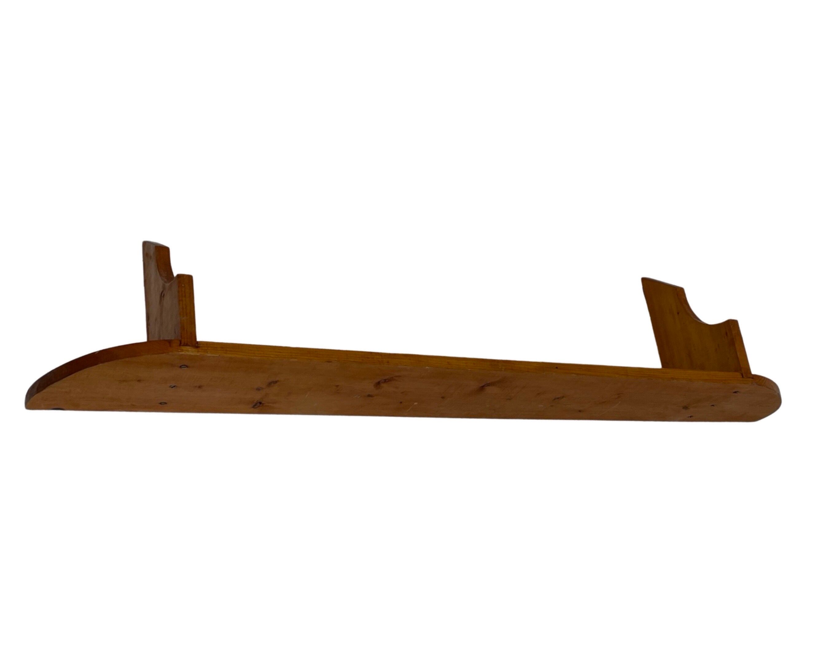 Vintage wooden wall rack bookshelf