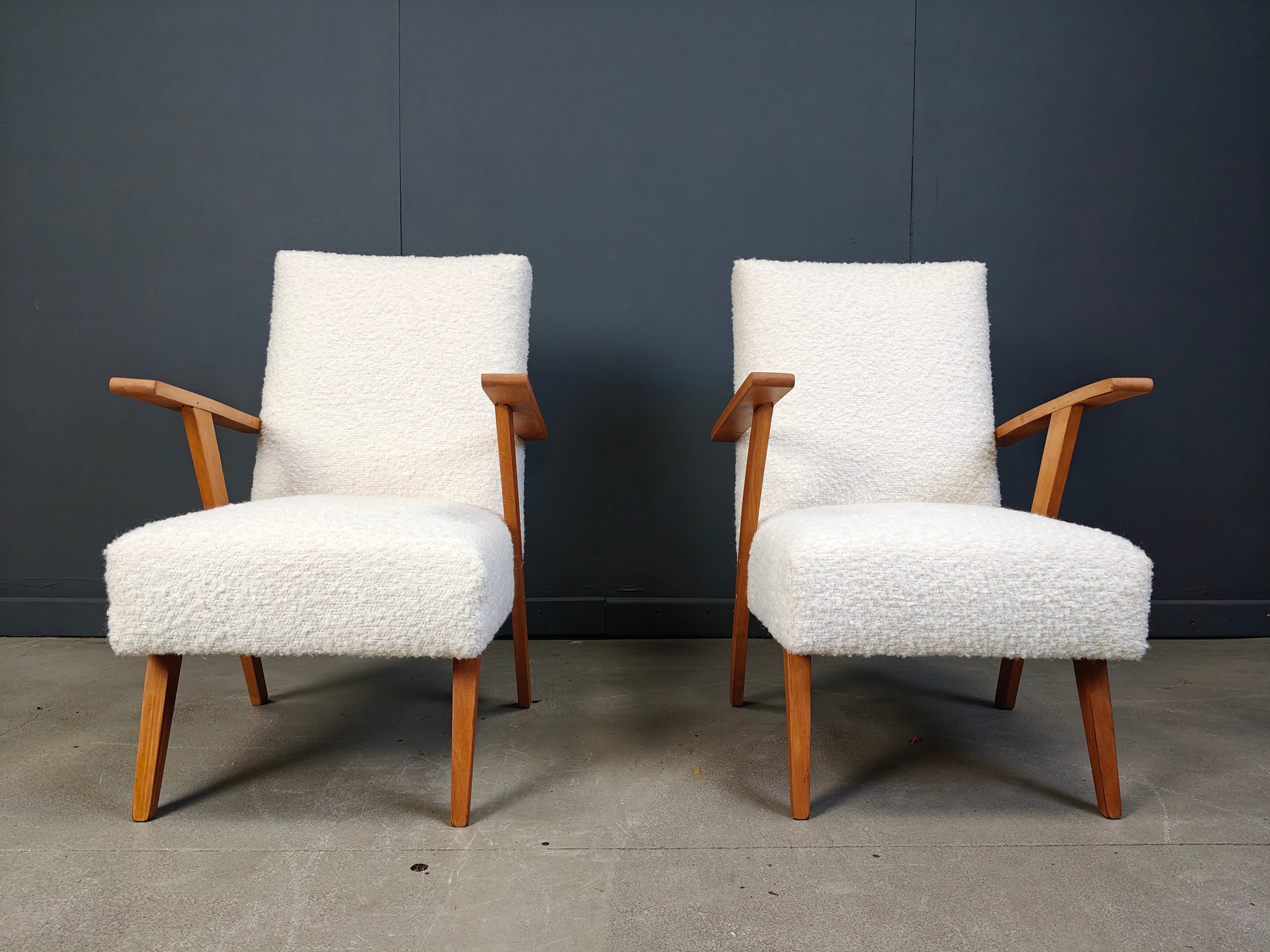 Pair of mid-century Dutch armchairs, 1960s