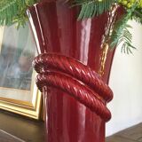Purple ceramic vase 1960