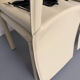 Set of 4 cream leather chairs contemporary design Colico Dress Up