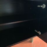 Circa lay and brass library shelf