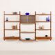Mid century modern teak wall unit