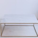 Square coffee table in white marble Ibiza