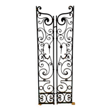 Set of two hammered wrought iron doors, 20th century