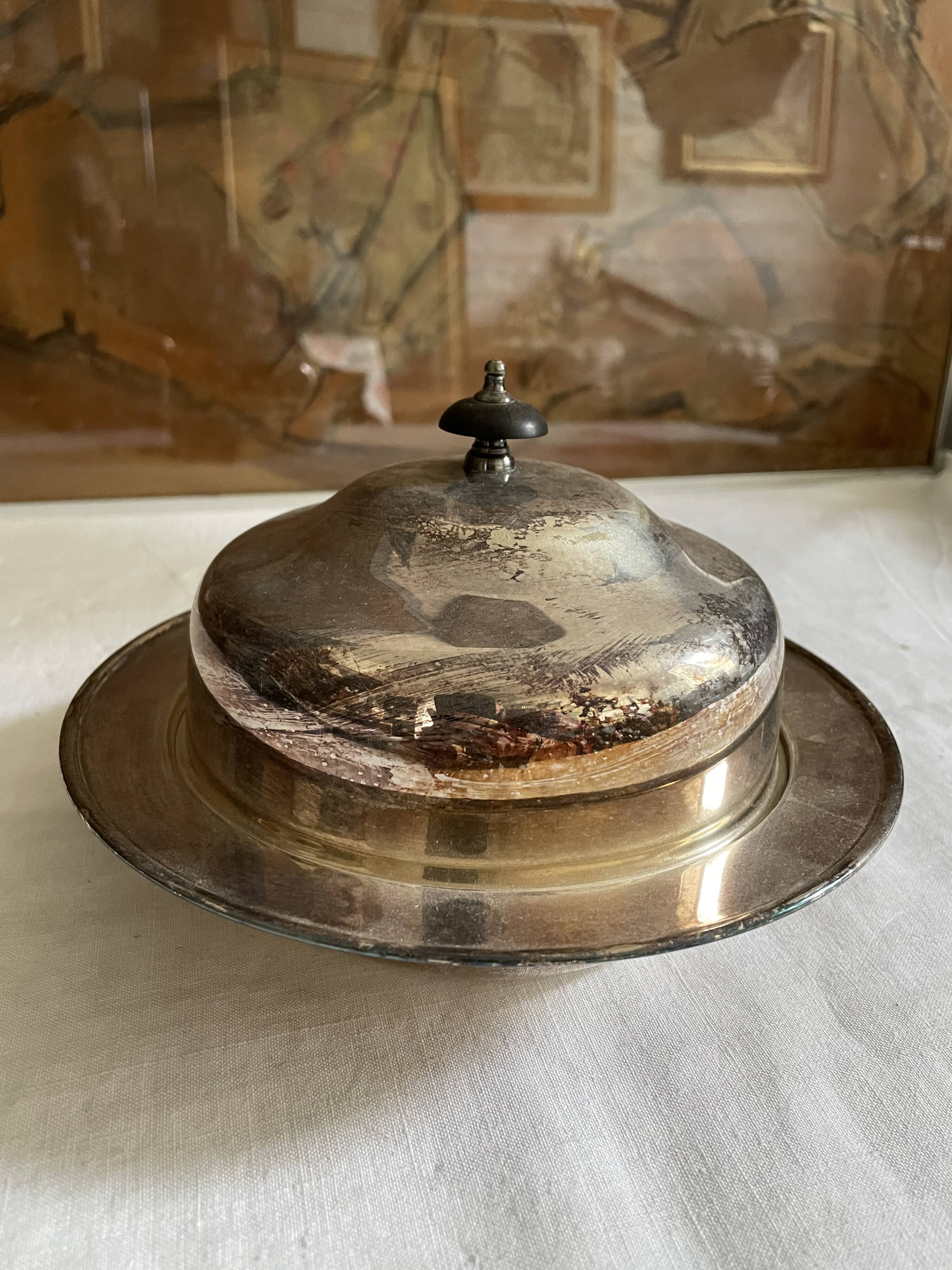 Silver metal bell tower