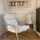 Fauteuil tubulaire en métal chromé, années 70