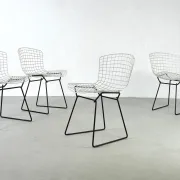 Set of 4 chairs model 420 by Harry Bertoia for Knoll – 1950s