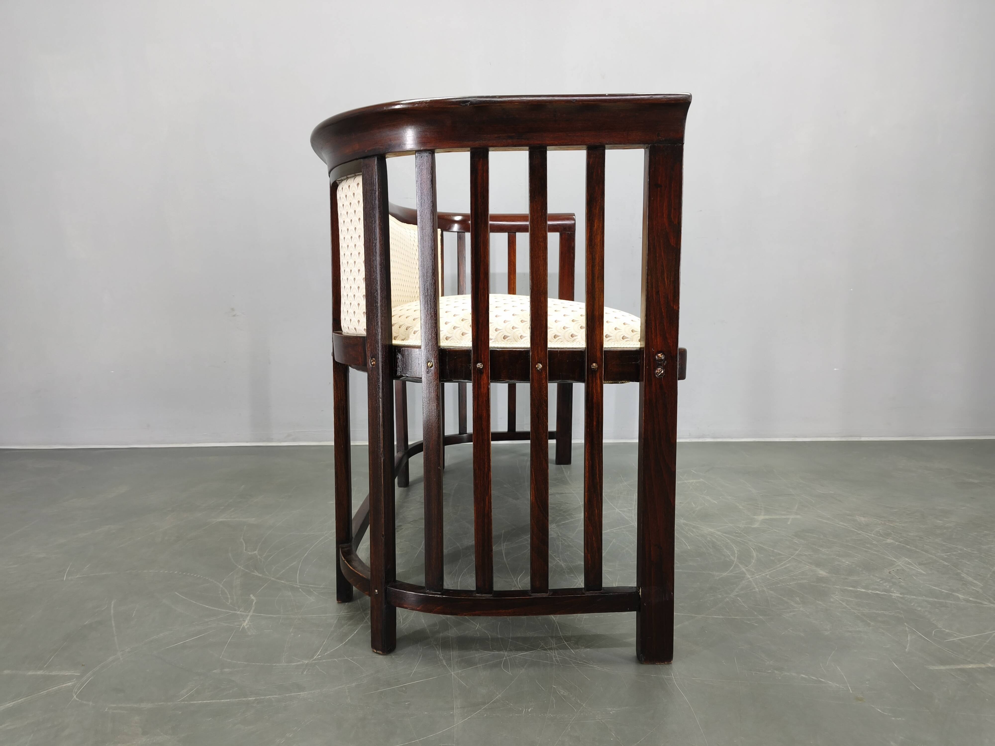 Josef Hoffmann Attributed Beech Sofa, Vienna Secession, 1920s