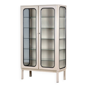 Armoire à pharmacie vintage en fer et verre, années 1970
