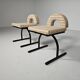 Set of 2 chairs, Italy 1980s.