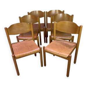 suite de 6 chaises en