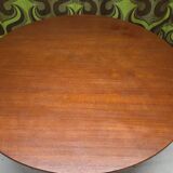 1960 stamped round teak dining table