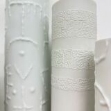 Set of 6 biscuit porcelain vases, 1970s