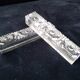 6 rectangular lead crystal knife rests