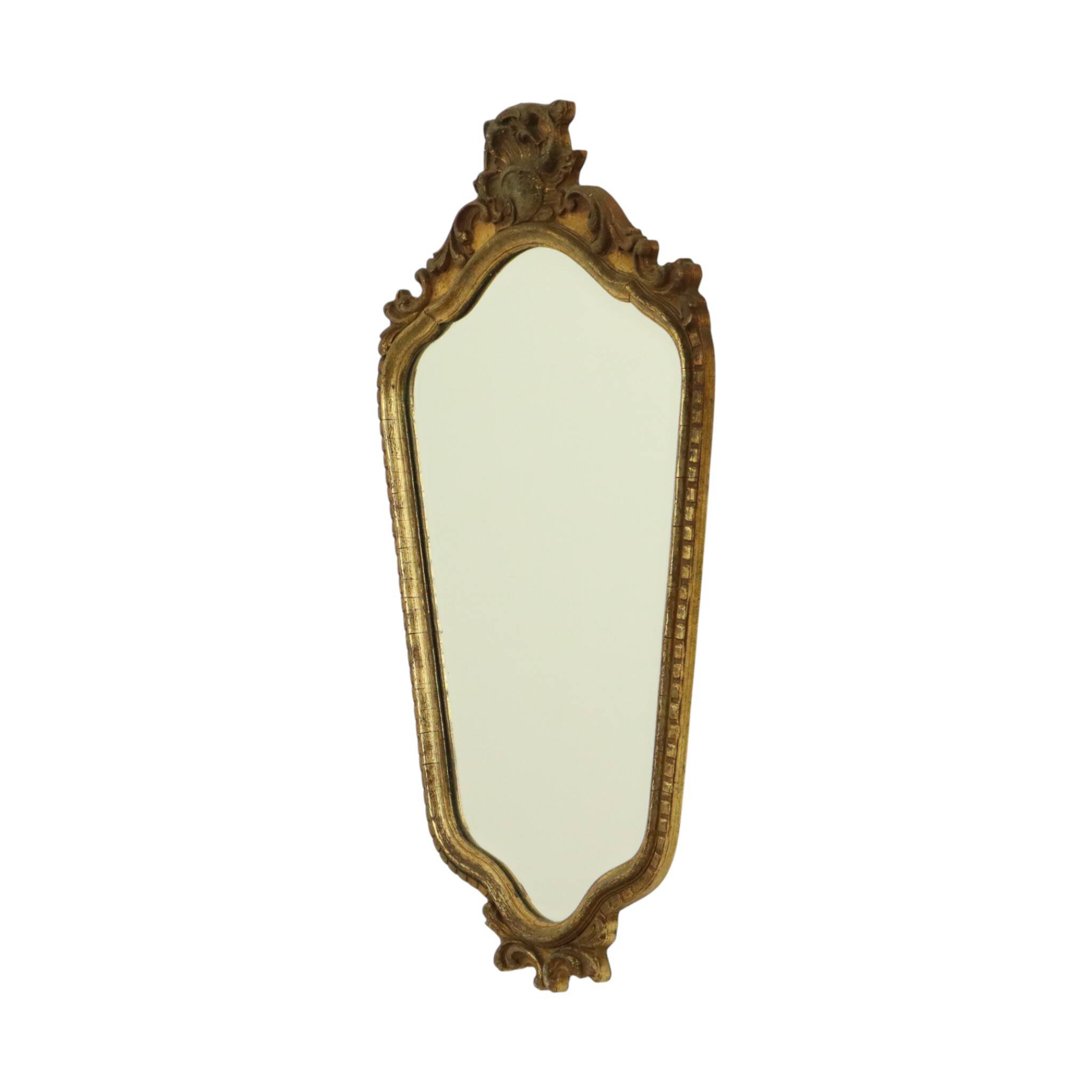 Mid Century Gold Leaf Mirror Classic Deknudt Fifties